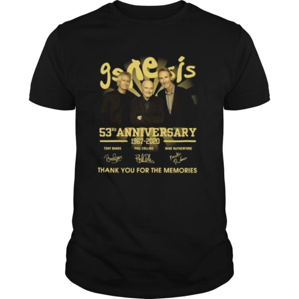TshirtStation Genesis Rd Anniversary Thank You For The Memories Signatures Shirt
