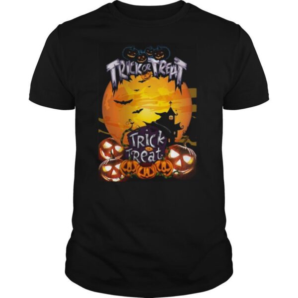 TshirtStation Halloween Pumpkin Trick Or Treat Shirt