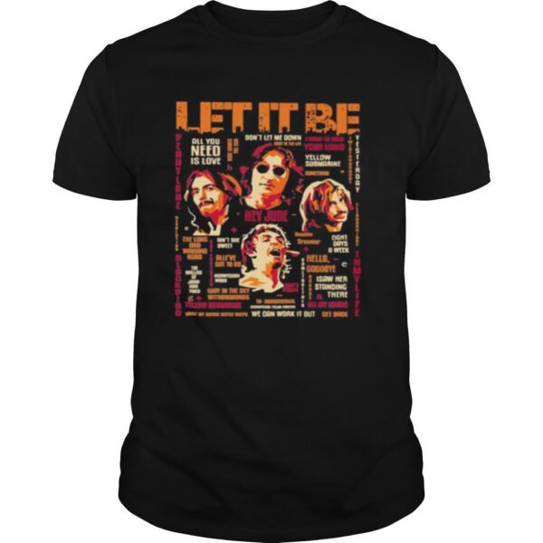 TshirtStation The Beatles Let It Be Poster Vintage Shirt