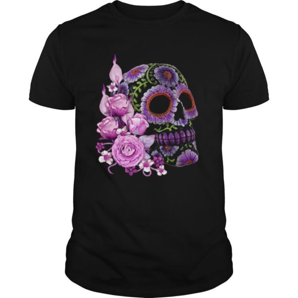 TshirtStation Black Sugar Skull Day Of The Dead Shirt