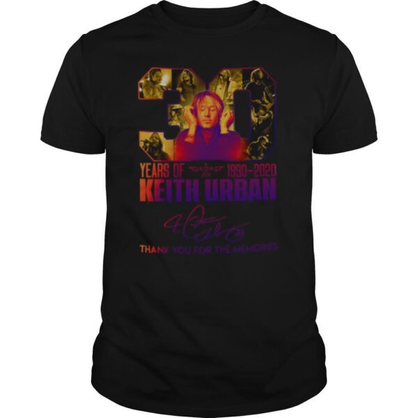 TshirtStation Years Of Keith Urban Thank You For The Memories Signature Shirt