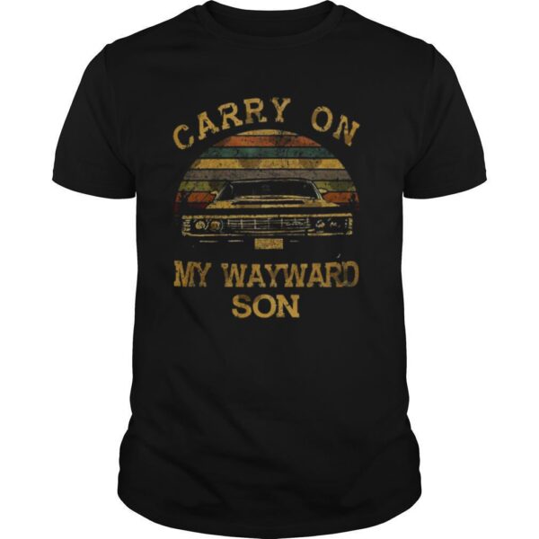 TshirtStation Carry On My Wayward Son Vintage Retro Shirt