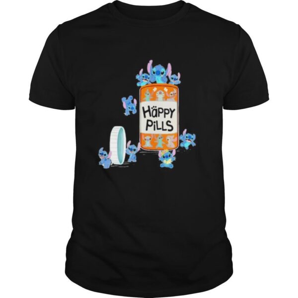 TshirtStation Stitch Happy Pills Cartoon Shirt