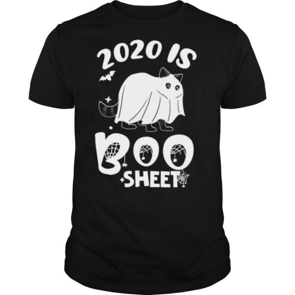 TshirtStation Ghost Cat Is Boo Sheet Halloween Shirt