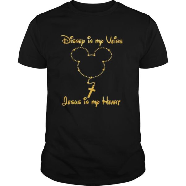 TshirtStation Disney Mickey Mouse In My Veins Jesus In My Heart Shirt