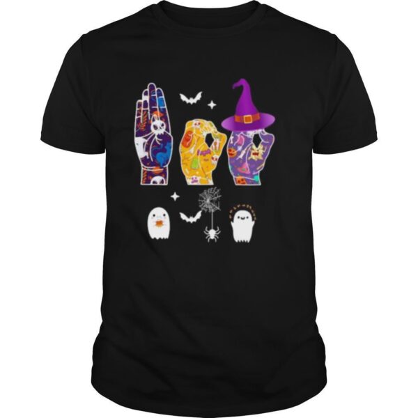 TshirtStation Halloween Witch Hand Sign Language Shirt
