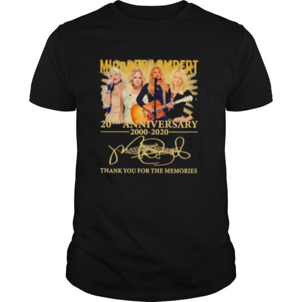 TshirtStation Miranda Lambert Th Anniversary Thank For The Memories Signatures Shirt