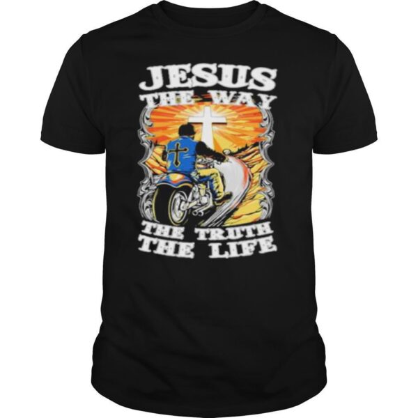 TshirtStation Jesus The Way The Truth The Life Motocross Shirt
