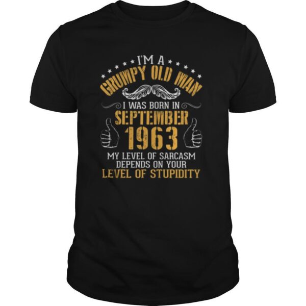 TshirtStation Ie M A Grumpy Old Man I Was Born In September Shirt