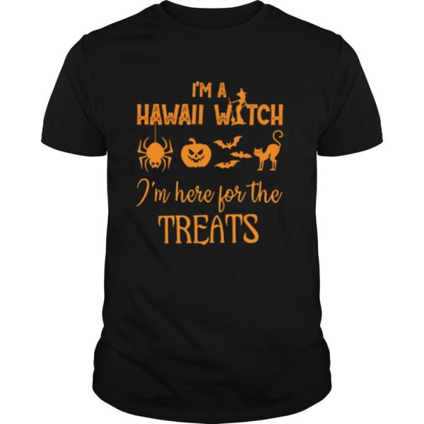 TshirtStation Ie M A Hawaii Witch Ie M Here For The Treats Halloween Shirt