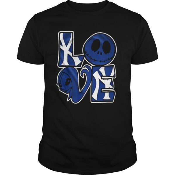 TshirtStation New York Yankees Jack Skellington And Sally Love Shirt