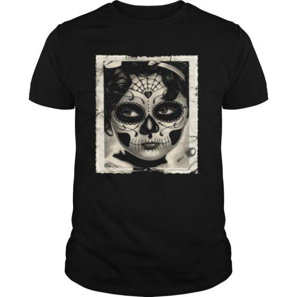 TshirtStation Little Girl Makeup Skull Day Of The Dead Shirt