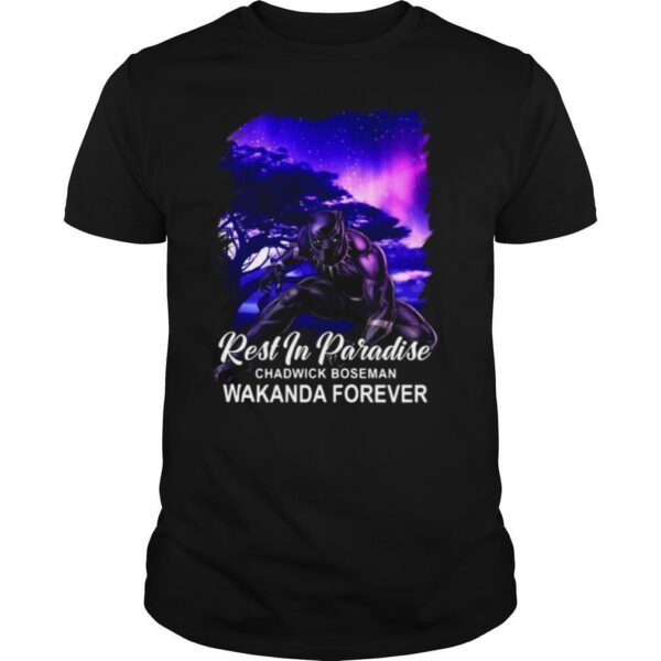TshirtStation Rest In Paradise Chadwick Boseman Wakanda Forever Shirt