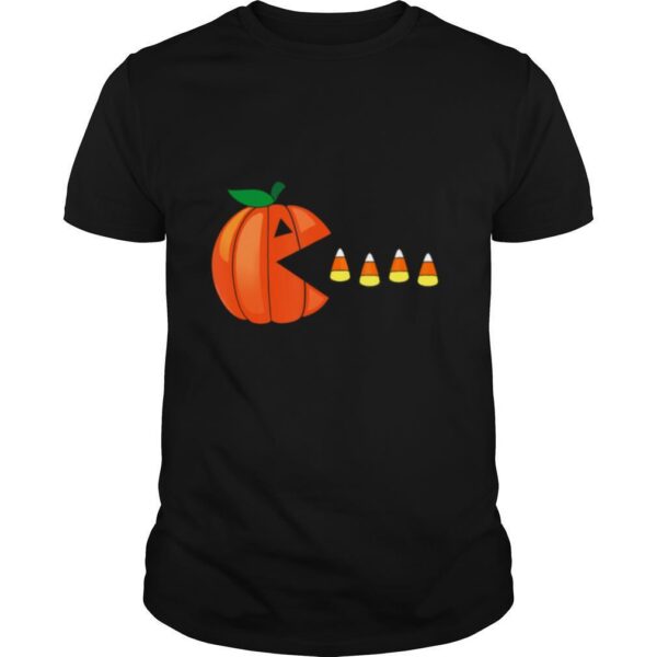 TshirtStation Halloween Pumpkin Eating Candy Corn Shirt