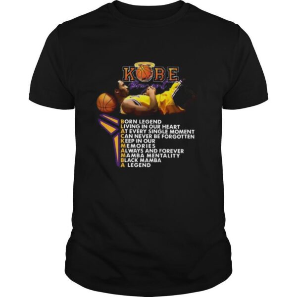 TshirtStation Kobe Bryant Born Legend Living In Our Heart Shirt
