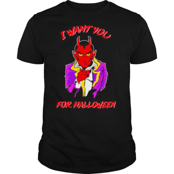 TshirtStation Satan I Want You For Halloween Shirt