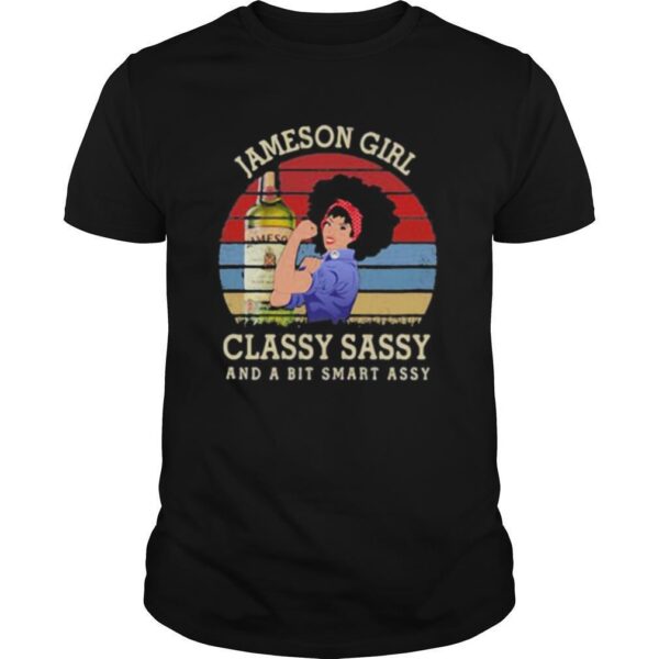 TshirtStation Jameson Girl Classy Sassy And A Bit Smart Assy Vintage Retro Shirt