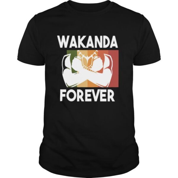 TshirtStation Black Panther Rip Chadwick Boseman Wakanda Forever Vintage Retro Shirt