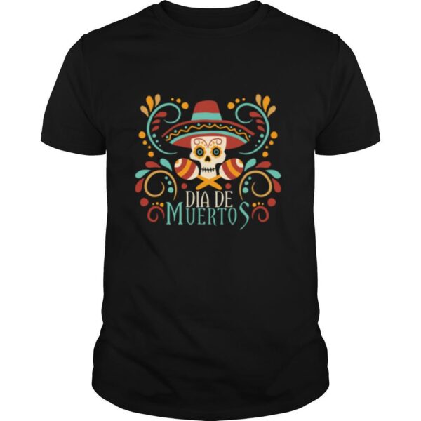 TshirtStation Mexcian Skull Day Dead Dia De Muertos Shirt