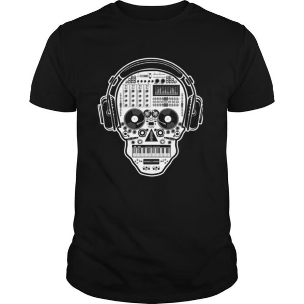 TshirtStation Dj Sugar Skull Day Of The Dead Shirt