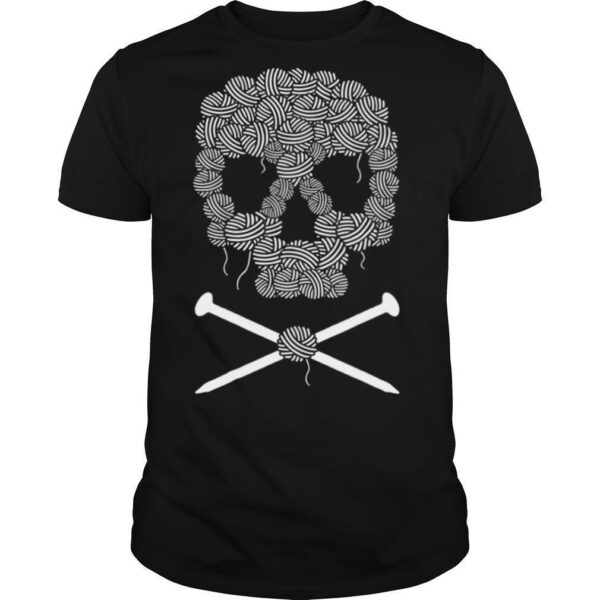TshirtStation Skull For Knitters Day Of The Dead Shirt