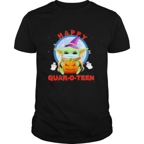 TshirtStation Halloween Baby Yoda Witch Quar O Teen Shirt