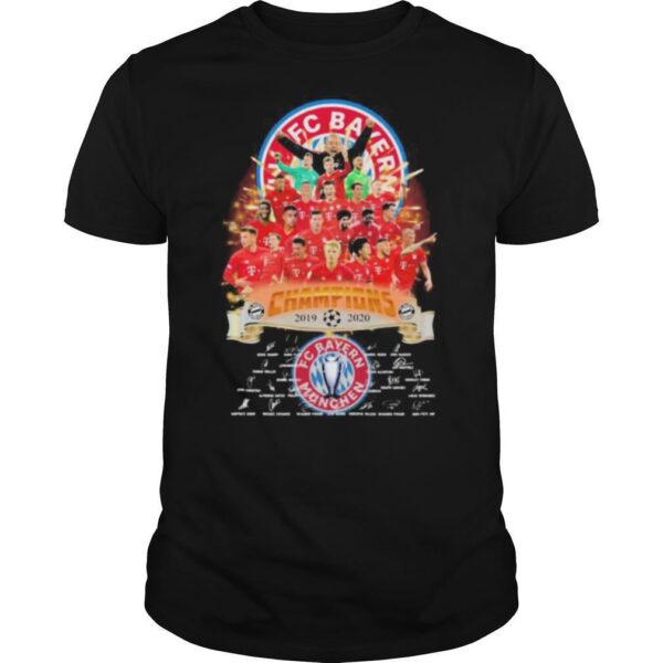 TshirtStation Fc Bayern Munchen Champions Signatures Shirt