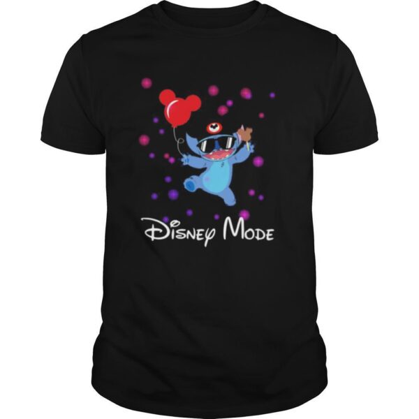 TshirtStation Disney Mode Stitch Holding Balloon Mickey Mouse Shirt