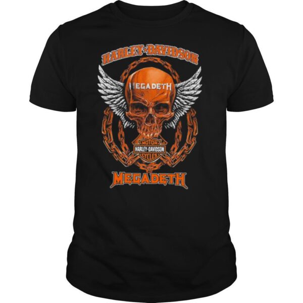 TshirtStation Skull Motor Harley Davidson Cycles Megadeth Shirt