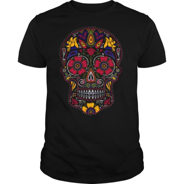 TshirtStation Day Of The Dead Sugar Skull Dark Shirt