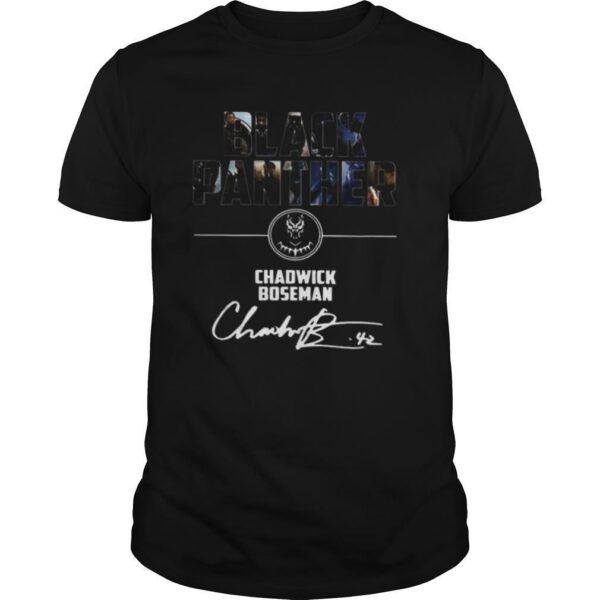 TshirtStation Black Panther Chadwick Boseman Signature Shirt