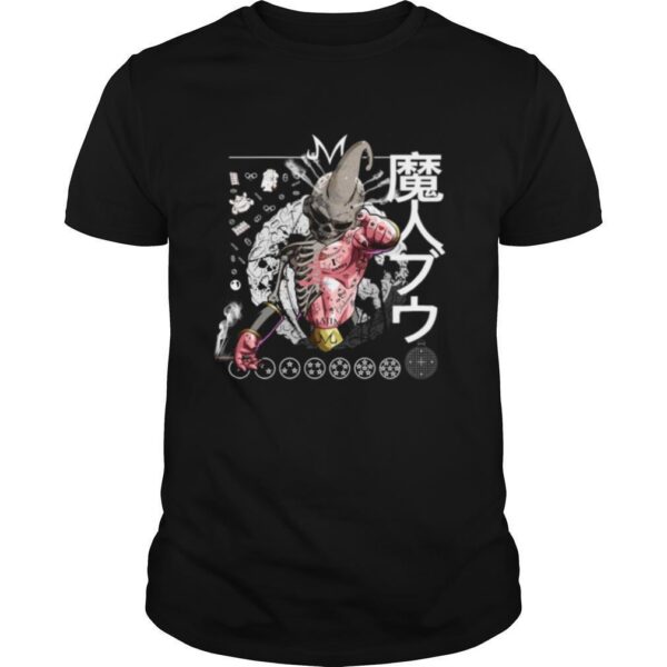 TshirtStation Kid Buu Majin Skull Dragon Ball Bu Vegeta Goku Bad Dbz Shirt