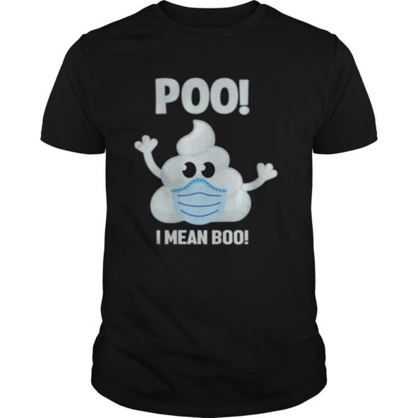TshirtStation Halloween Poo I Mean Boo Poop Emoji Shirt