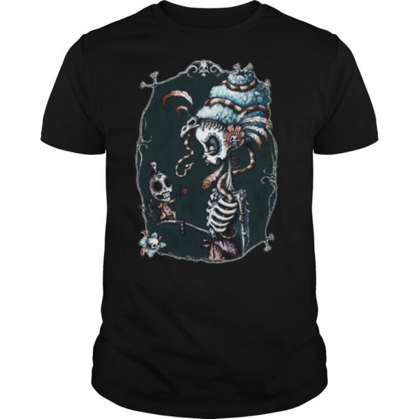 TshirtStation Love And Death Skeleton Day Of The Dead Shirt