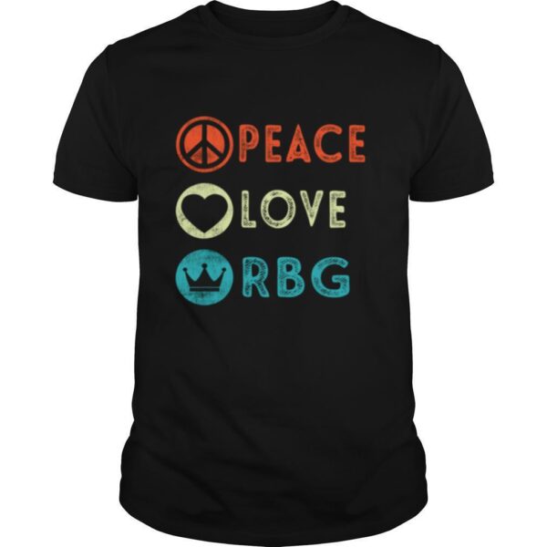 TshirtStation Peace Love Ruth Bader Ginsburg Rbg Shirt