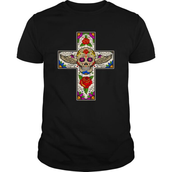TshirtStation Jesus Sugar Skull Dia De Muertos Day Of Dead Shirt