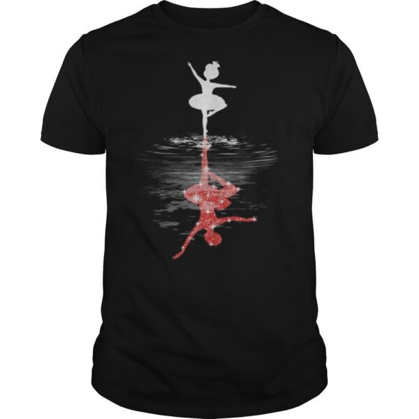 TshirtStation Ballet Girl Mirrow Water Shirt