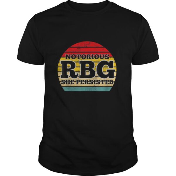 TshirtStation She Persisted Rbg Ruth Bader Ginsburg Shirt