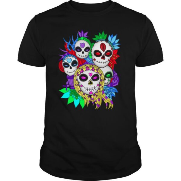 TshirtStation Skulls Family Day Of The Dead Mexican Holiday Shirt