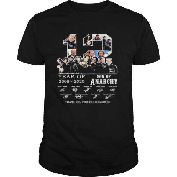 TshirtStation Year Of Son Of Anarchy Thank For The Memories Signatures Shirt
