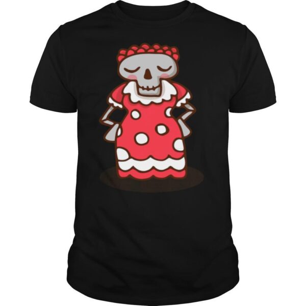 TshirtStation Skull Woman Day Of The Dead Muertos Shirt