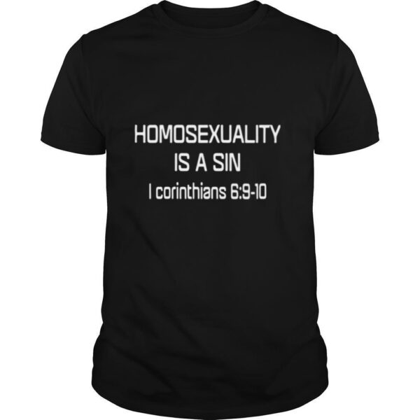 TshirtStation Homosexuality Is A Sin I Corinthians Shirt
