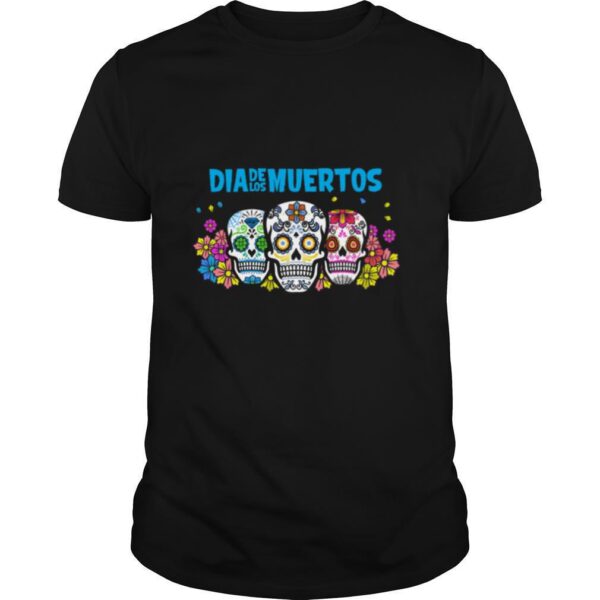 TshirtStation Three Sugar Skull Dia De Los Muertos Day Dead Shirt