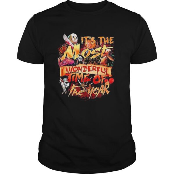 TshirtStation Halloween Horror Characters Ite S The Most Wonderful Time Of The Year Shirt