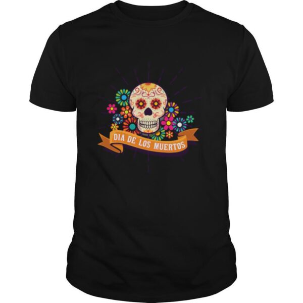 TshirtStation Dia De Los Muertos Day Of The Dead Sugar Skull Shirt