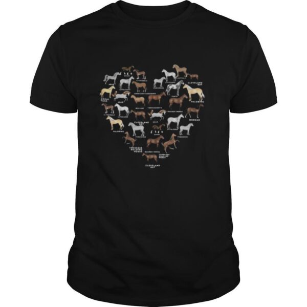 TshirtStation Horse Breed Of Horses Heart Shirt