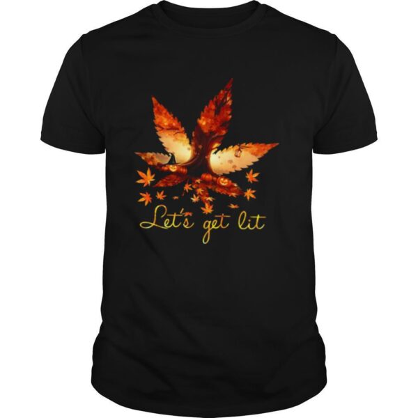 TshirtStation Lete S Get Lit Weed Halloween Shirt