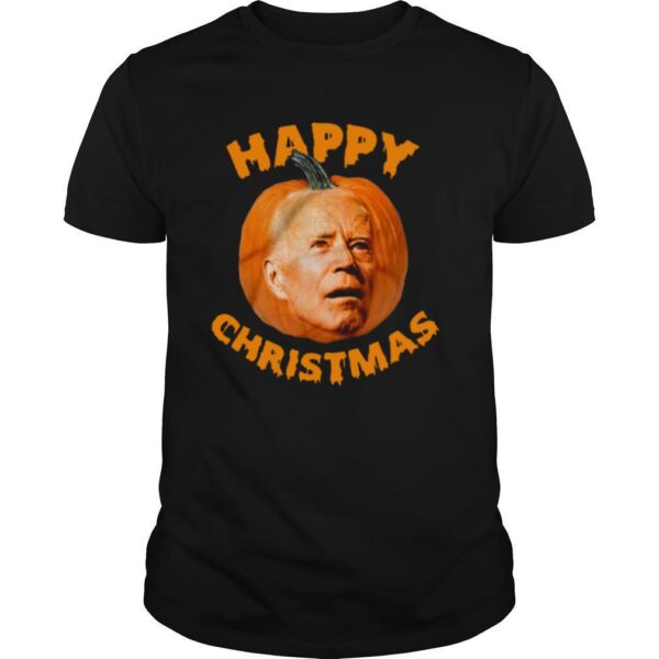 TshirtStation Biden Pumpkin Happy Christmas Halloween Shirt