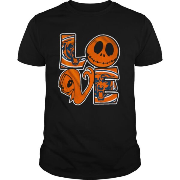 TshirtStation Chicago Bears Jack Skellington And Sally Love Shirt