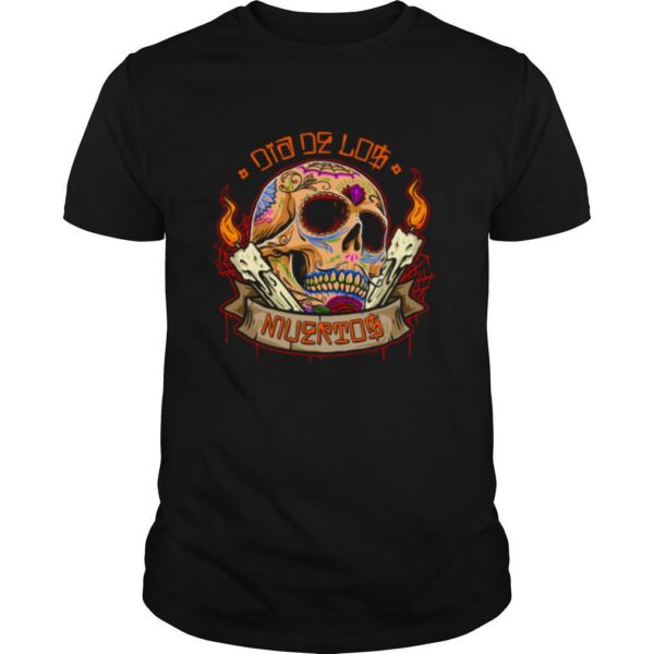 TshirtStation Day Dead Dia De Los Muertos Sugar Skull Shirt